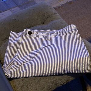 Classic Blue and White Striped See Suckers Shorts